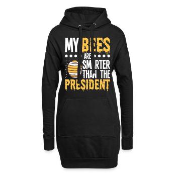 Apiculteurs Abeilles Abeilles mellifères Apiculture - Sweat-shirt à capuche long Femme - noir - Devant