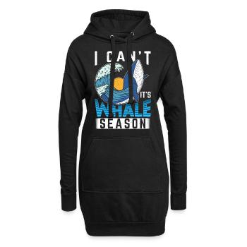 Observation des baleines Observation des baleines Orques Bleu Baleine - Sweat-shirt à capuche long Femme - noir - Devant