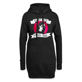 Perky Goth - Âme effrayante - Bubble Goth Perky Goth - Sweat-shirt à capuche long Femme - noir - Devant