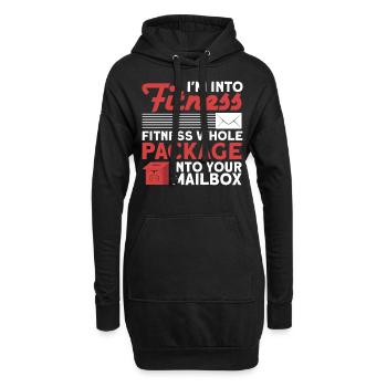 Postbote Briefträger Brief Paketdienst Geschenk - Hoodie-Kleid - Schwarz - Vorne