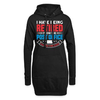 Postbote Briefträger Brief Paketdienst Geschenk - Hoodie-Kleid - Schwarz - Vorne