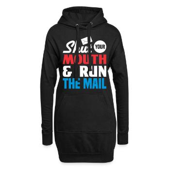 Postbote Briefträger Brief Paketdienst Geschenk - Hoodie-Kleid - Schwarz - Vorne
