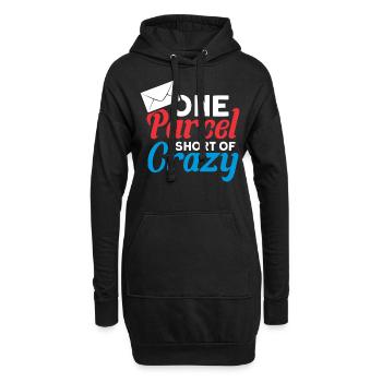 Postbote Briefträger Brief Paketdienst Geschenk - Hoodie-Kleid - Schwarz - Vorne