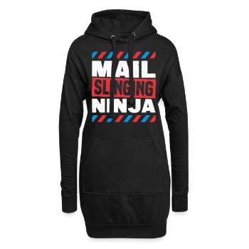 Postbote Briefträger Brief Paketdienst Geschenk - Hoodie-Kleid - Schwarz - Vorne