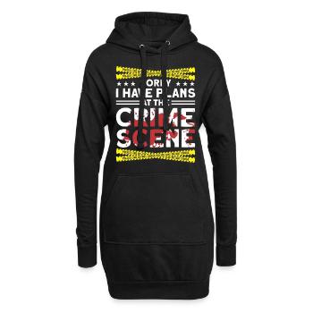 Criminalistique Criminalistique - Sweat-shirt à capuche long Femme - noir - Devant