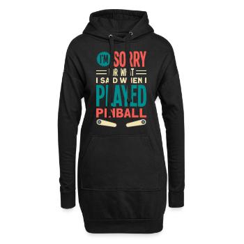 Flipper Retro Pinball Flipperautomat Bumper - Hoodie-Kleid - Schwarz - Vorne