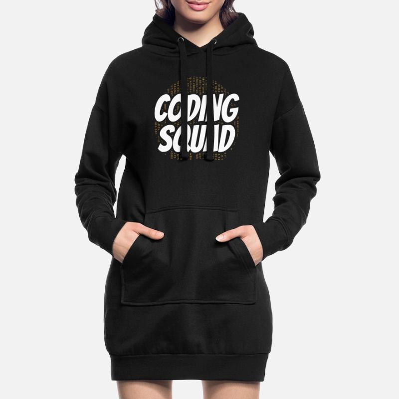 Coding Team Programmierer Programmieren Coder Hoodie-Kleid