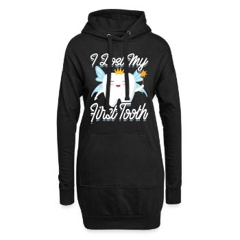 Ich Habe Meinen Ersten Zahn Verloren Zahnfee - Hoodie-Kleid - Schwarz - Vorne