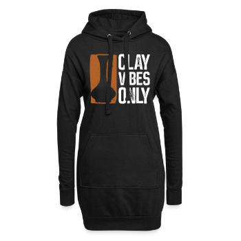 Pottery Vibes Only - Pottery Ceramic Artist - Sweat-shirt à capuche long Femme - noir - Devant