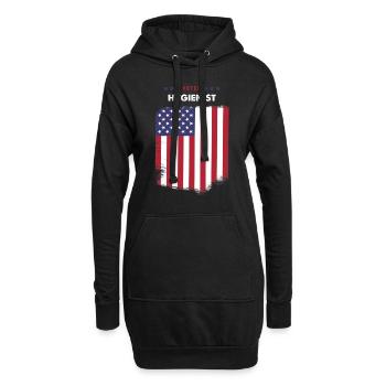 Wählerhygieniker - Hoodie-Kleid - Schwarz - Vorne