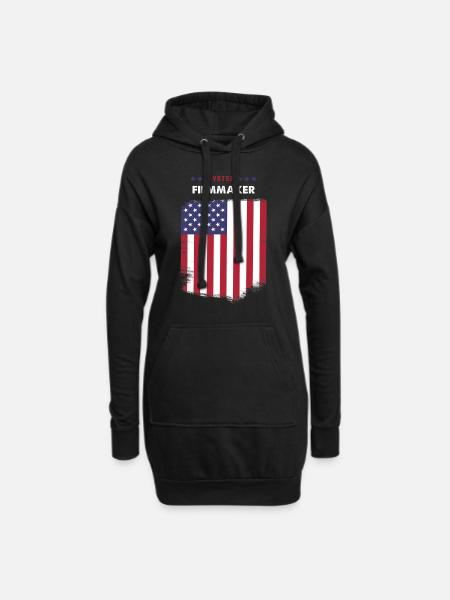 Wähler-Filmemacher - Hoodie-Kleid - Schwarz