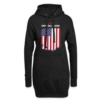 Wähler-Gehaltsabrechnungssachbearbeiter - Hoodie-Kleid - Schwarz - Vorne