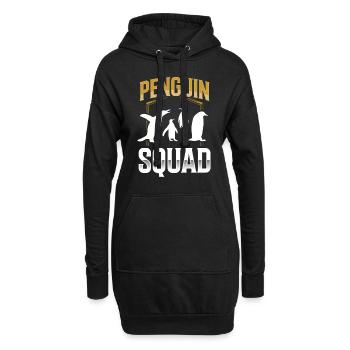 Penguin Team Lovers Pingouins Animal Mignon - Sweat-shirt à capuche long Femme - noir - Devant