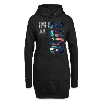 Limited Edition 2008 Juli Geburtstag Nordlichter - Hoodie-Kleid - Schwarz - Vorne
