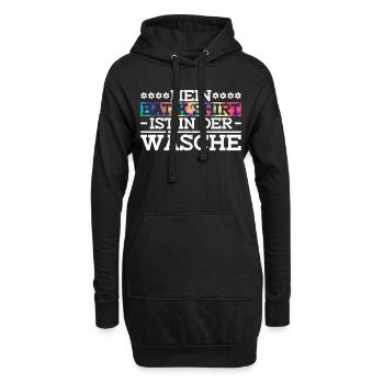 Mein Batik Shirt Ist In Der Wäsche - Hippie Kostüm - Hoodie-Kleid - Schwarz - Vorne