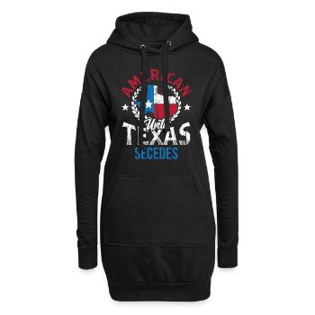 Les Américains jusqu’à la sécession des Texans du Texas - Sweat-shirt à capuche long Femme - noir - Devant