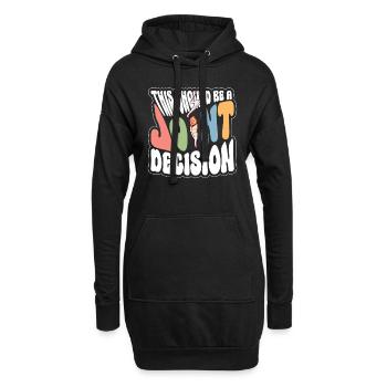 Décision conjointe - Costume hippie - Sweat-shirt à capuche long Femme - noir - Devant