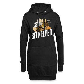 Apiculteurs Apiculteurs Apiculteurs Abeilles mellifères - Sweat-shirt à capuche long Femme - noir - Devant