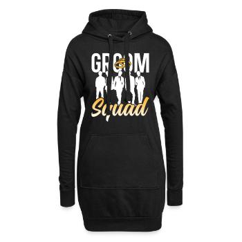 Bräutigam Team Sprüche Hochzeit Heirat Party - Hoodie-Kleid - Schwarz - Vorne