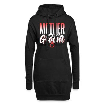 Mère du marié marié fête mariage - Sweat-shirt à capuche long Femme - noir - Devant