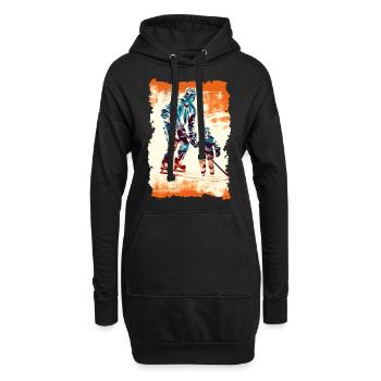 Vater und Sohn Eishockey Vatertags Geschenk - Hoodie-Kleid - Schwarz - Vorne