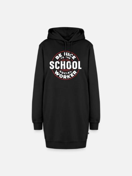 Sei Nett Zum Schulsozialarbeiter Beruf Schule - Hoodie-Kleid - Schwarz