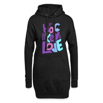 Field Hockey Indoor Hockey Hockey Girl - Hoodie Dress - black - Front
