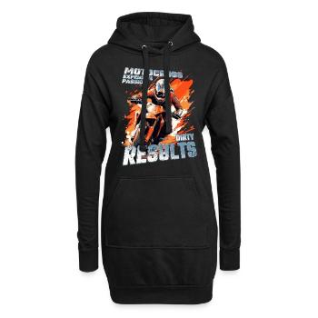 Expansive Passion - Cooler Dirtbike Motocross - Hoodie-Kleid - Schwarz - Vorne