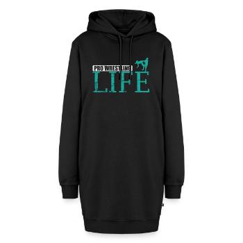Pro Wrestling Life Show Combat - Sweat-shirt à capuche long Femme - noir - Devant