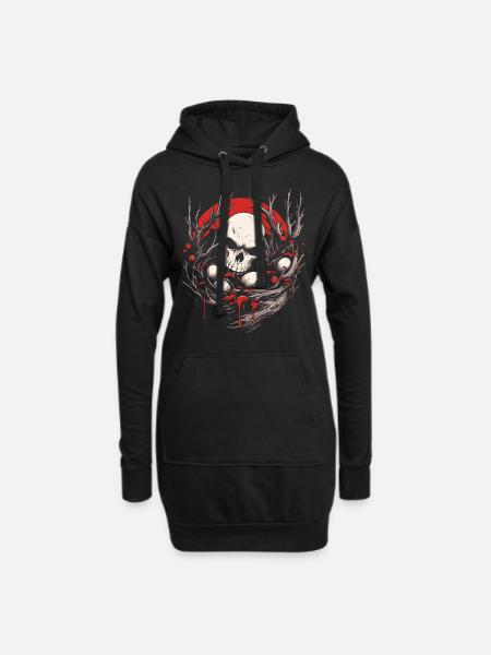 Bad Apple Totenkopf - Skull And Eggs In A Nest - Hoodie-Kleid - Schwarz