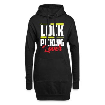 Lock Picking Liebhaber Knacker Knacken Schloss - Hoodie-Kleid - Schwarz - Vorne