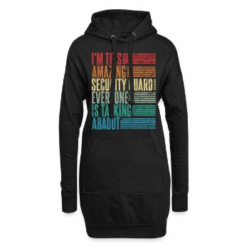 Vintage Security Guard Gift Retro - Hoodie Dress - black - Front