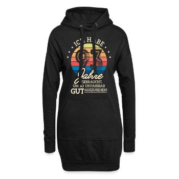 93. Geburtstag Geschenk Habe 93 Jahre Gebraucht - Hoodie-Kleid - Schwarz - Vorne