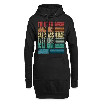 Vintage Sales Rep Gift Retro - Hoodie Dress - black - Front