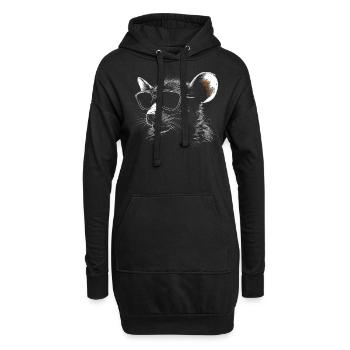 Ratten Sonnenbrille - Hoodie-Kleid - Schwarz - Vorne