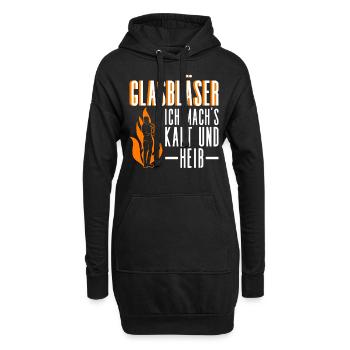 Glasbläser - Ich Mach's Kalt Und Heiß - Glasbläser - Hoodie-Kleid - Schwarz - Vorne