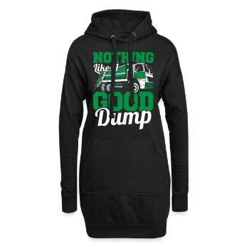 Rien de tel qu’un bon camion à ordures à benne basculante - Sweat-shirt à capuche long Femme - noir - Devant