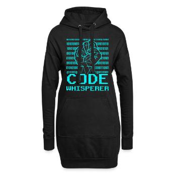 Code Whisperer Coding Coder Programmer - Hoodie Dress - black - Front