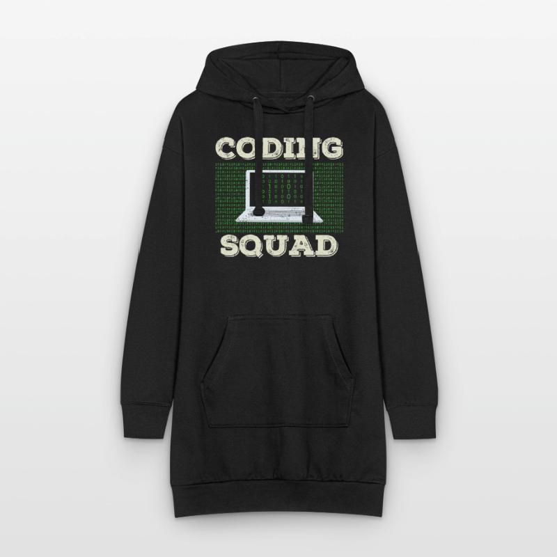 Coding Team Programmierer Coder Programmieren Hoodie-Kleid
