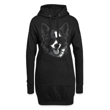 CONGY Kühle Sonnenbrille - Hoodie-Kleid - Schwarz - Vorne