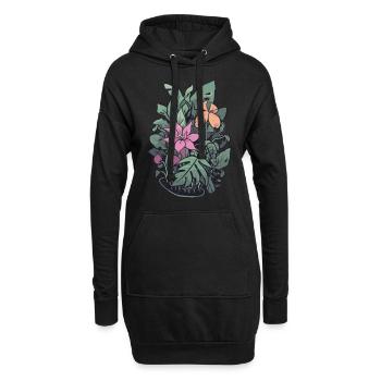 Plantes et fleurs pour les amoureux de la nature et les jardiniers - Sweat-shirt à capuche long Femme - noir - Devant