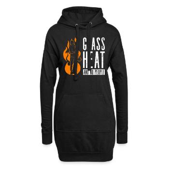 Glas - Hitze - und keine Menschen - Glasbläser - Hoodie-Kleid - Schwarz - Vorne