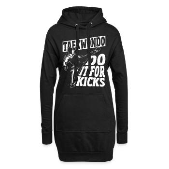 Taekwondo Do It For Kicks Taekwondo TKD Tae Kwon - Sweat-shirt à capuche long Femme - noir - Devant