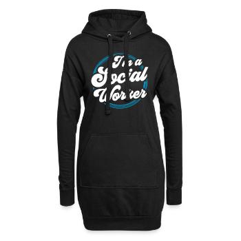 Ich Bin Sozialarbeiterin Ausbildung Sozialarbeiter - Hoodie-Kleid - Schwarz - Vorne