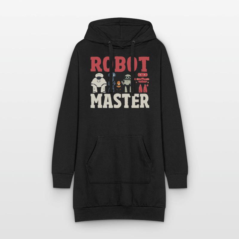 Robot Master Robots Engineer Robotics Hoodie Dress