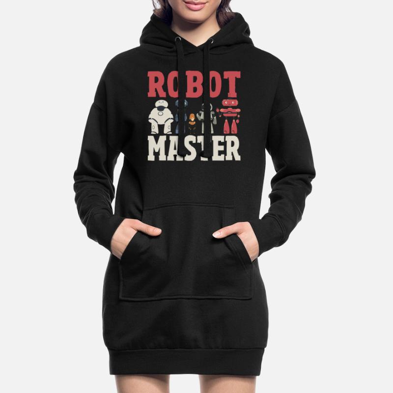 Robot Master Robots Engineer Robotics Hoodie Dress