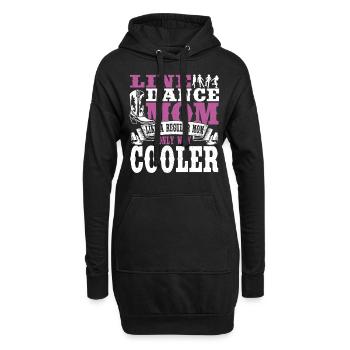 Line Dance Mom Like A Regular Mom Only Way Cooler - Hoodie Dress - black - Front