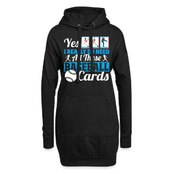Ja, ich brauche wirklich alle diese - Hoodie-Kleid - Schwarz - Vorne