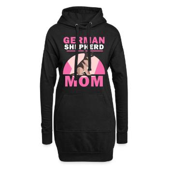 Deutscher Schäferhund Mama Liebhaber Haustier Süß - Hoodie-Kleid - Schwarz - Vorne