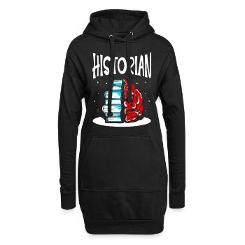Historiker Geschichtslehrer Historik Geschichte - Hoodie-Kleid - Schwarz - Vorne